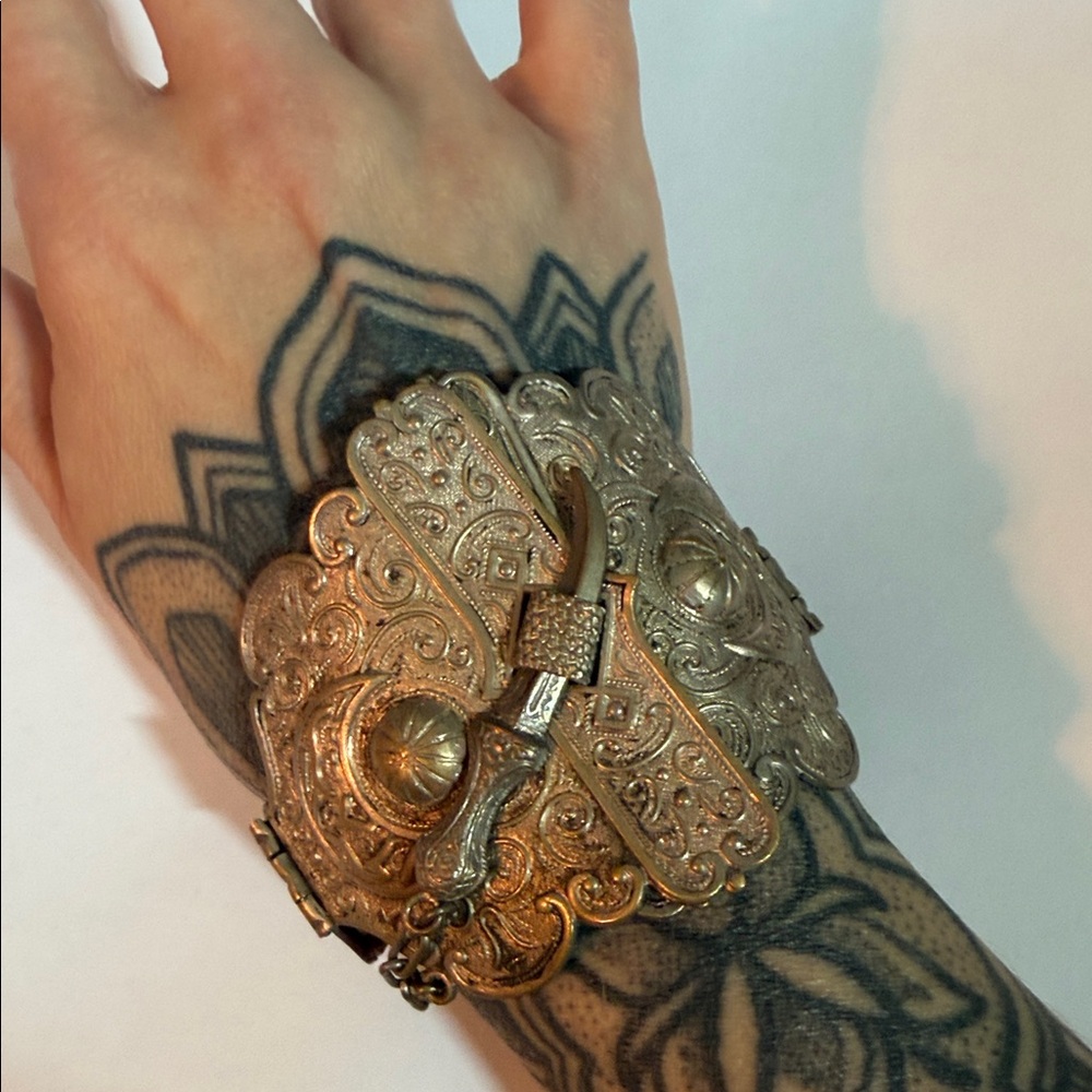 Antique Large Ottoman Hinged Bracelet